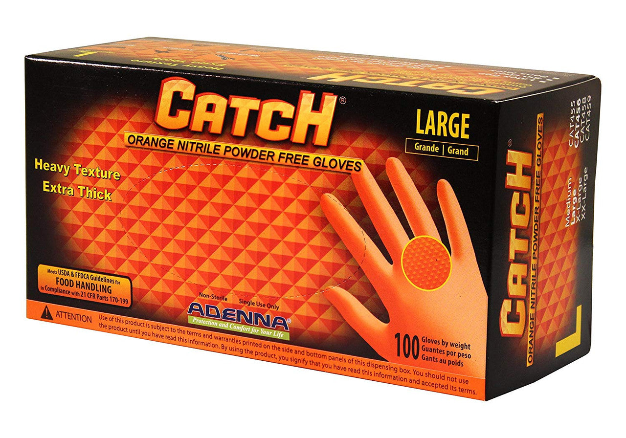 Adenna Catch 9 Mil Powder-Free Nitrile Gloves - Case 1000